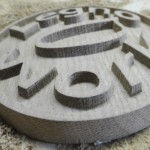 3D Logo Legno Work rovere eseguito con cnc 11 per 11